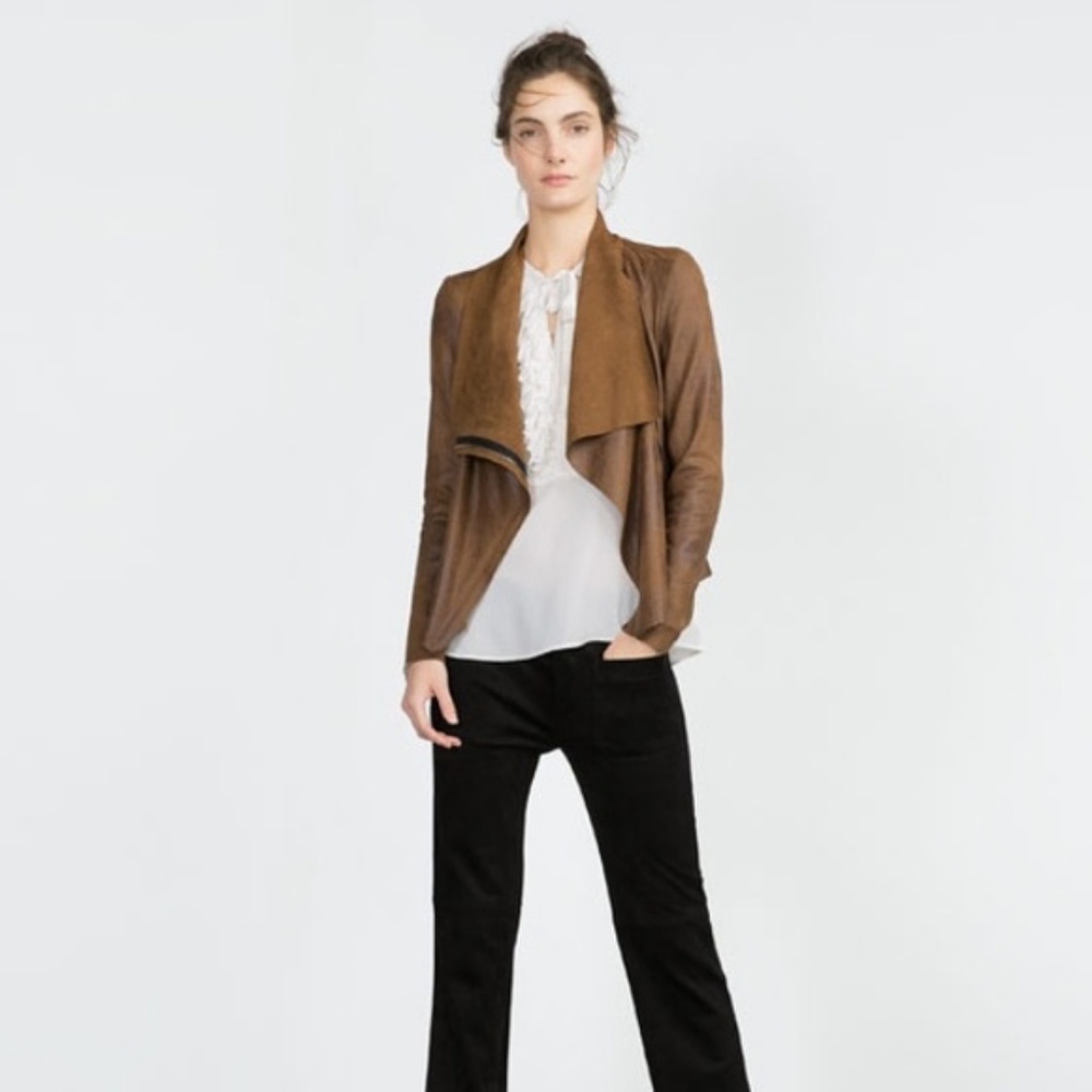 Camel color suede jacket